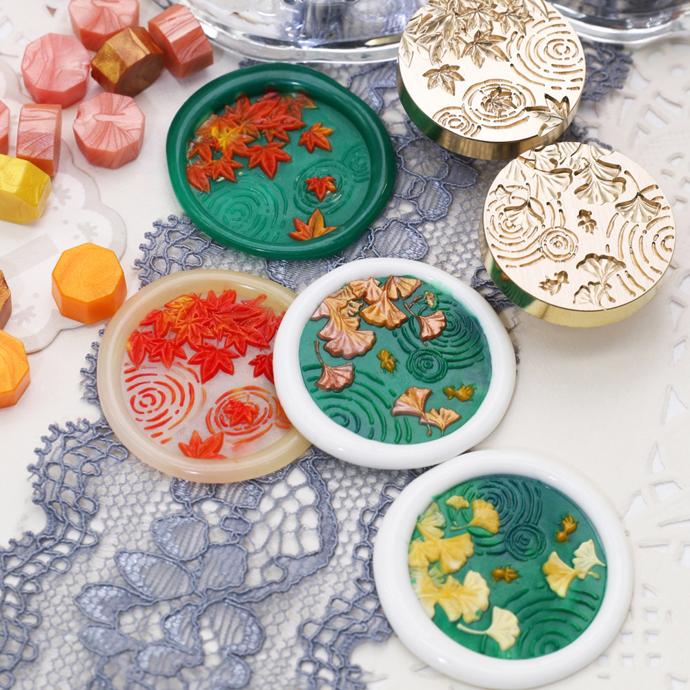 Wax Seal Stamp Set - Stempel Segel Lilin Bunga 25MM Kepala