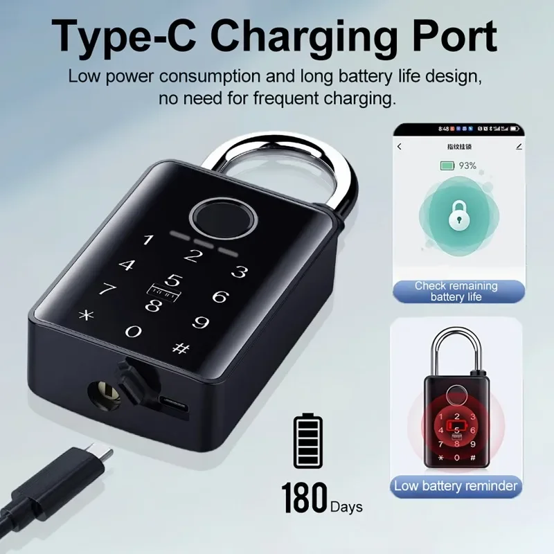 Letter Opener Brass - Tuya Smart Password Padlock Sidik Jari