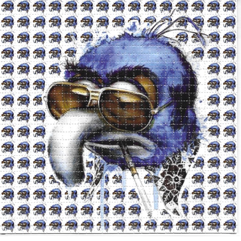 Ink Blotter Paper - Blue Bird Anime LSD Bebas Asam