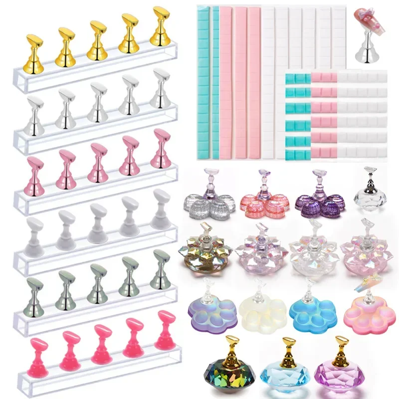 Gel Refill Pack - 5 buah/pak penyangga kuku magnetik catur,