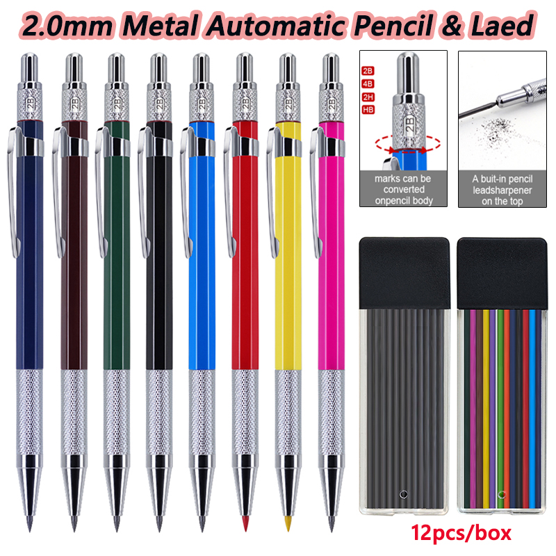 Staedtler Pencil Lumocolor - Pensil Mekanis Logam Multiwarna Baru, Alat