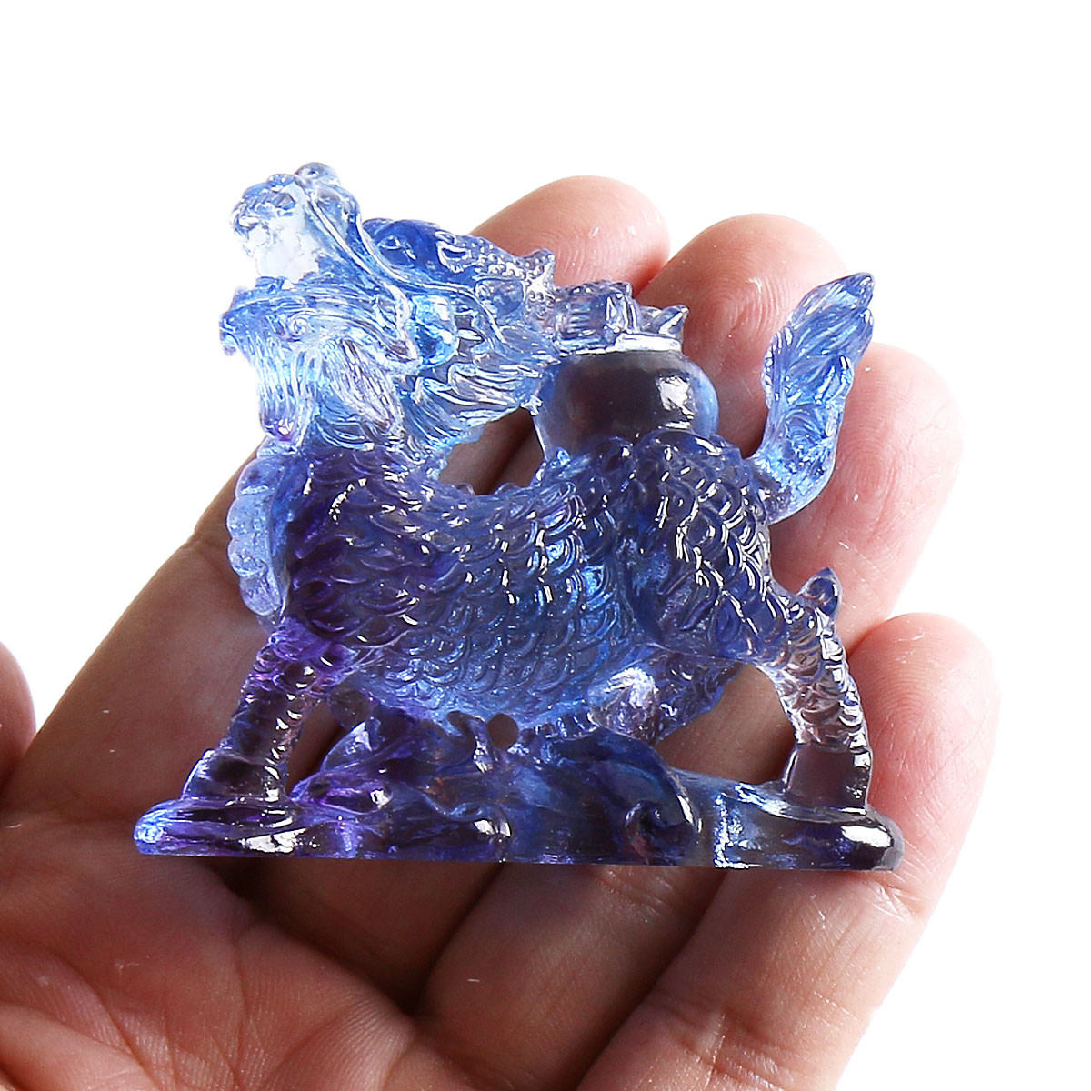 Paper Weight Crystal - Patung Chi Lin Feng Shui Kristal