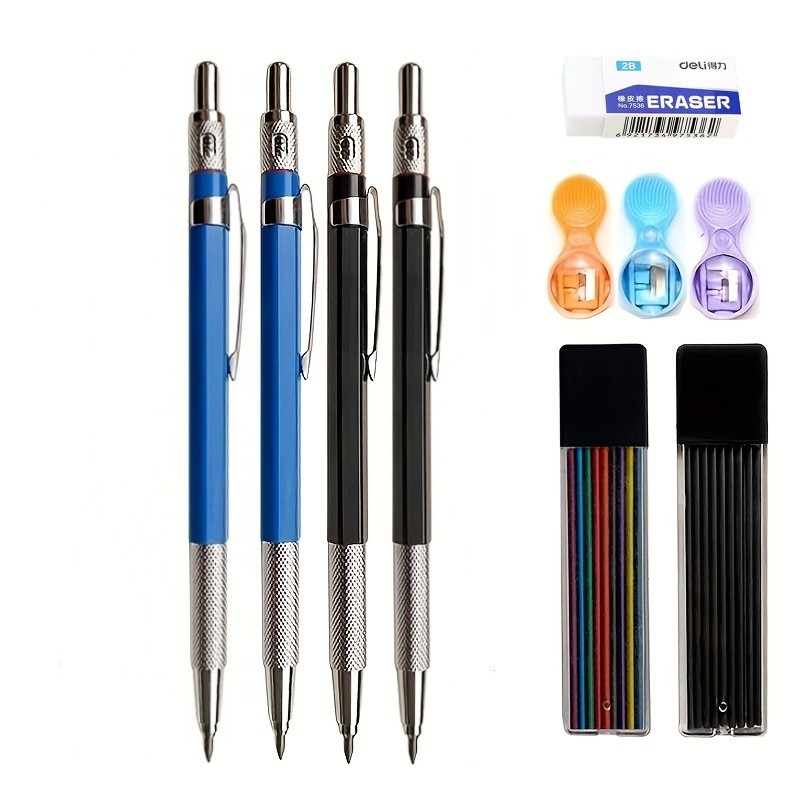 Staedtler Pencil Lumocolor - Pensil mekanik 2.0mm Set hitam/warna timah