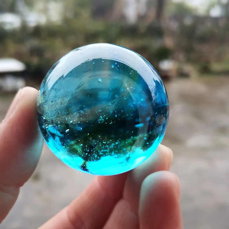 Manik-manik Kaca Berlapis 40mm - Paper Weight Crystal ulasan dan harga