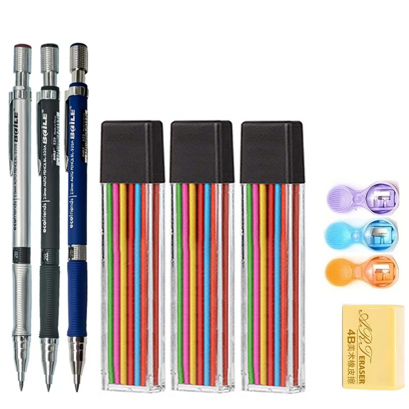 Set Pensil Mekanik 2.0mm Denga - Staedtler Pencil Lumocolor ulasan dan harga