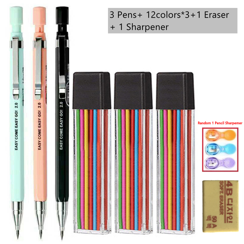 Set Pensil Mekanik 2.0mm Denga - Staedtler Pencil Lumocolor ulasan dan harga