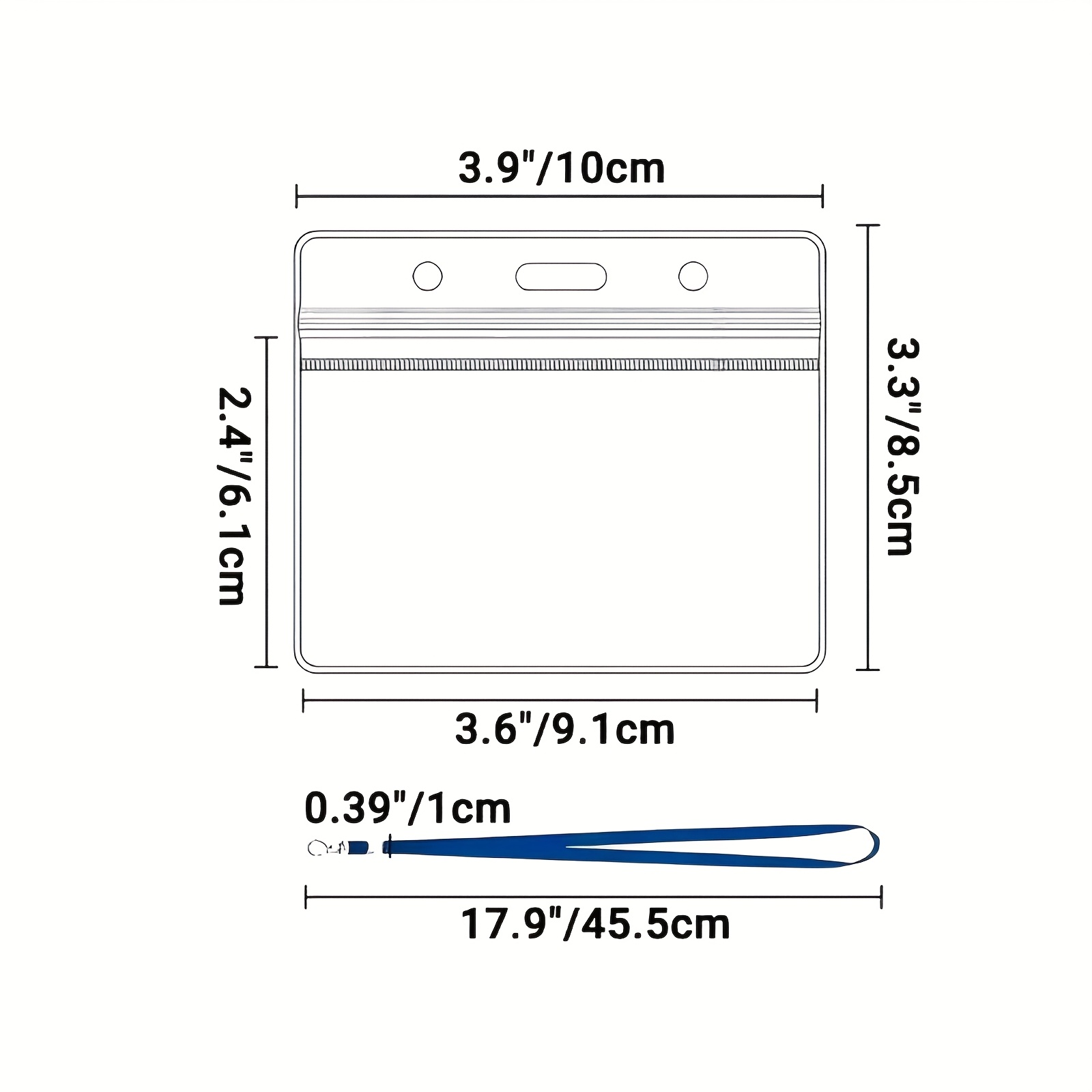 10 Set Tempat Kartu ID PVC Tra - Index Card Holder ulasan dan harga
