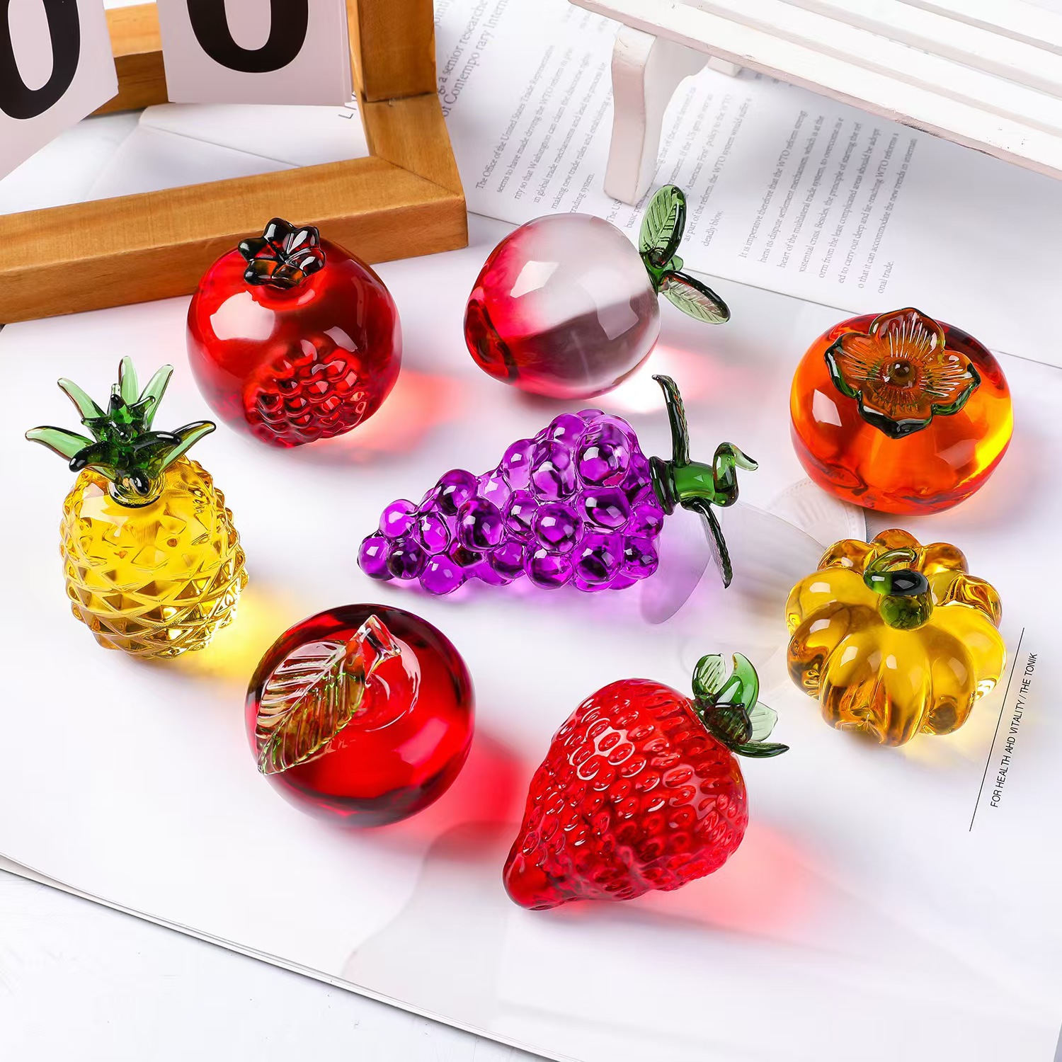Penahan Kertas Buah Kristal de - Paper Weight Crystal ulasan dan harga
