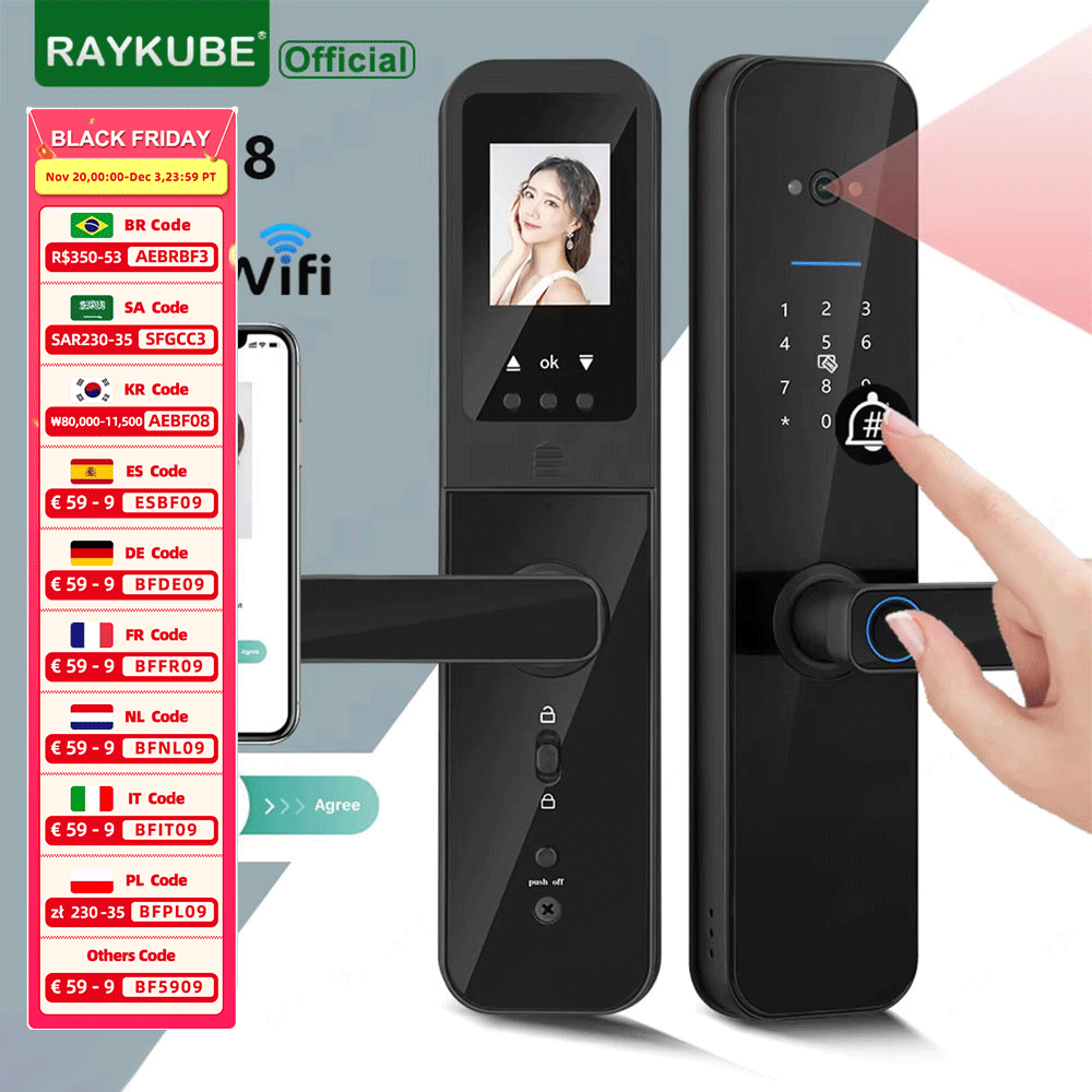RAYKUBE F008 Tuya kamera Wifi, - Letter Opener Brass ulasan dan harga