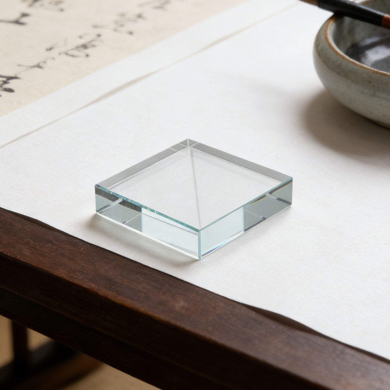 Pemberat Kertas Kaca Transpara - Paper Weight Crystal ulasan dan harga