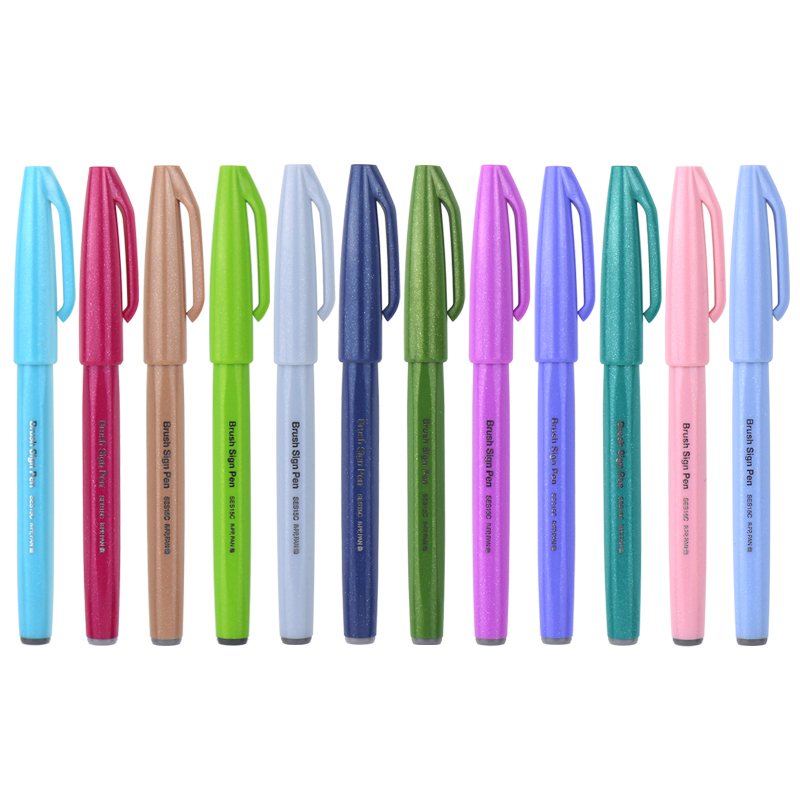12/24Pcs Jepang Pentel Sentuh  - Pentel Pen Sign Pen ulasan dan harga