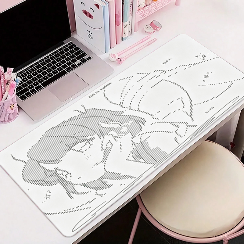 1 Buah Alas Mouse Kulit Anime  - Leather Desk Pad ulasan dan harga
