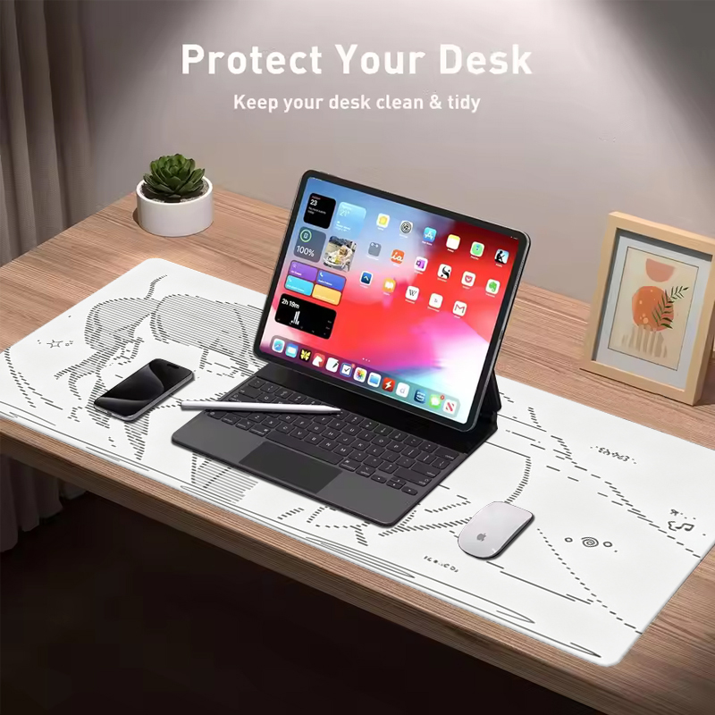 1 Buah Alas Mouse Kulit Anime  - Leather Desk Pad ulasan dan harga
